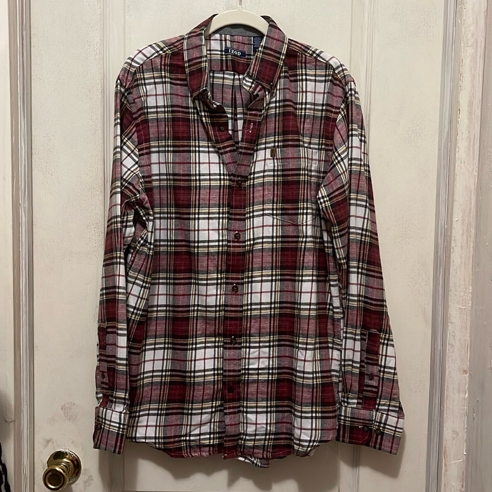 Izod Red & Brown Flannel NWT